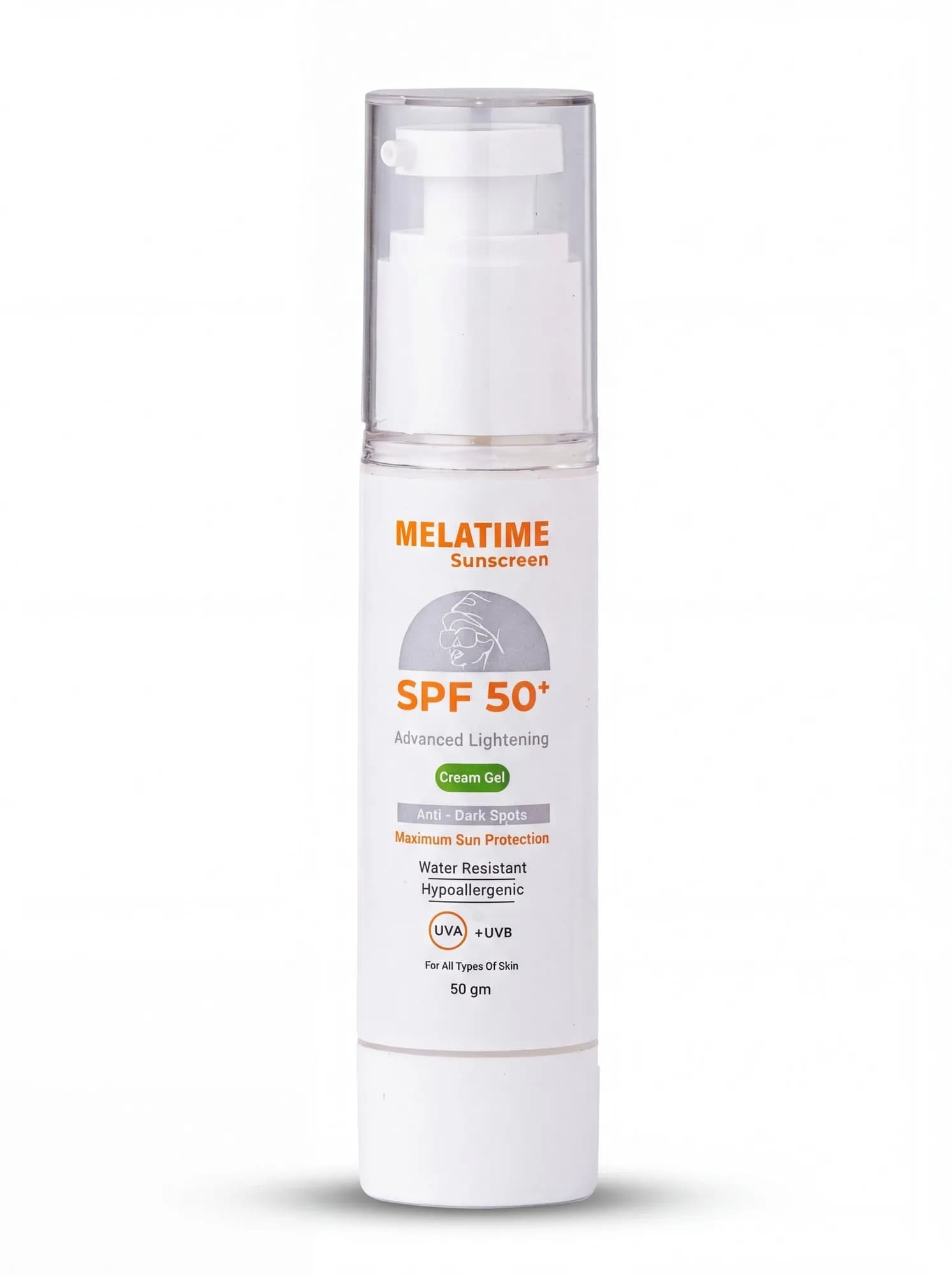 Melatime ميلا تايم واقي شمس SPF 50+ (تركيبة تفتيح متطورة)