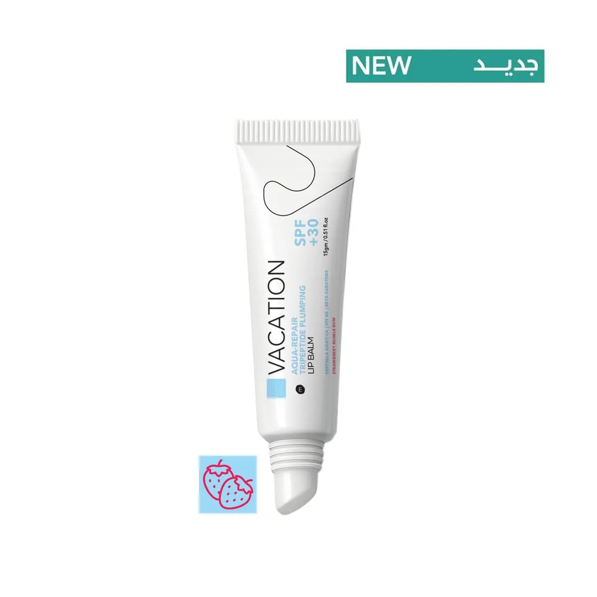 Vacation مستحضر حماية شفاه للفريق - فانوس الماء - SPF 30+ - عطر فانيليا بذوق سكر القطن
