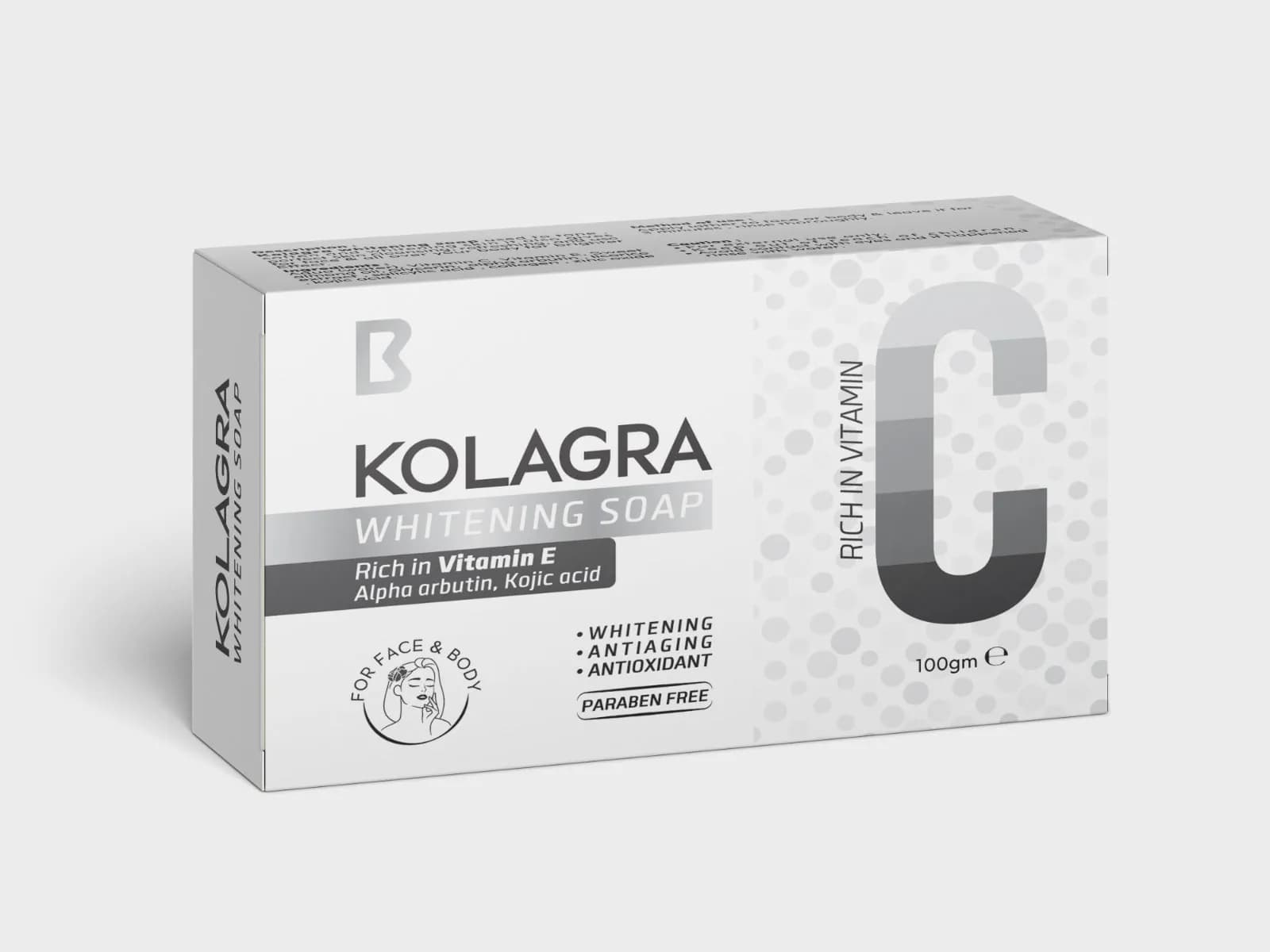 Kolagra صابونة للتفتيح مناسبة لجميع نواع البشرة
