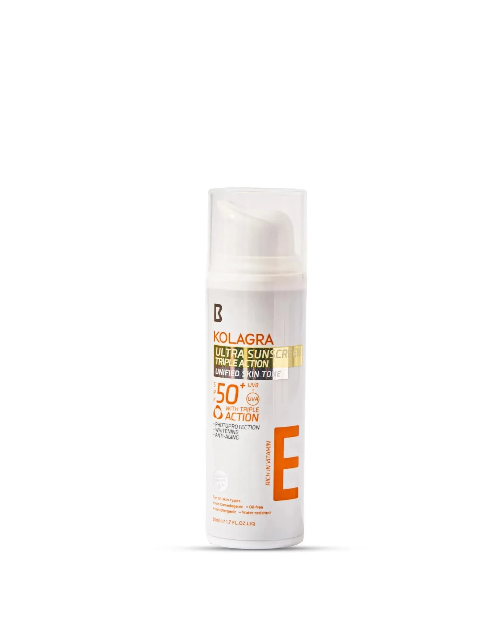 Kolagra واقي الشمس كولاغرا ألترا ثلاثي المفعول SPF50+