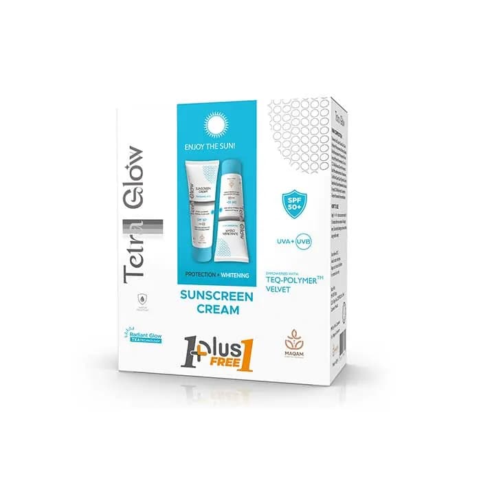 Tetra Glow كريم واقي الشمس Tetra Glow للبشرة العادية إلى الجافة - عرض ترويجي (1+1)