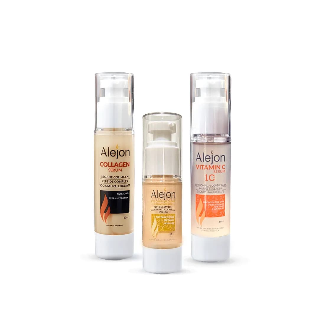 مجموعة Alejon Radiance & Youth لشد البشرة Bundle 50ml, 100 ml, 250ml, SPF50+, 1+1, shades, scents, قطعتان