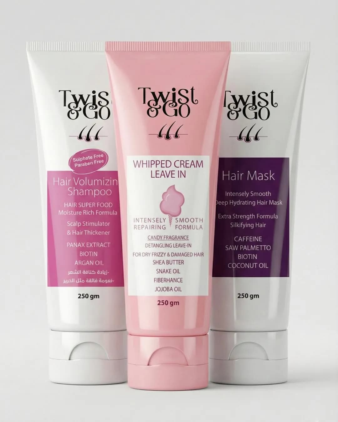 Twist & Go روتين إصلاح الترطيب للشعر التالف