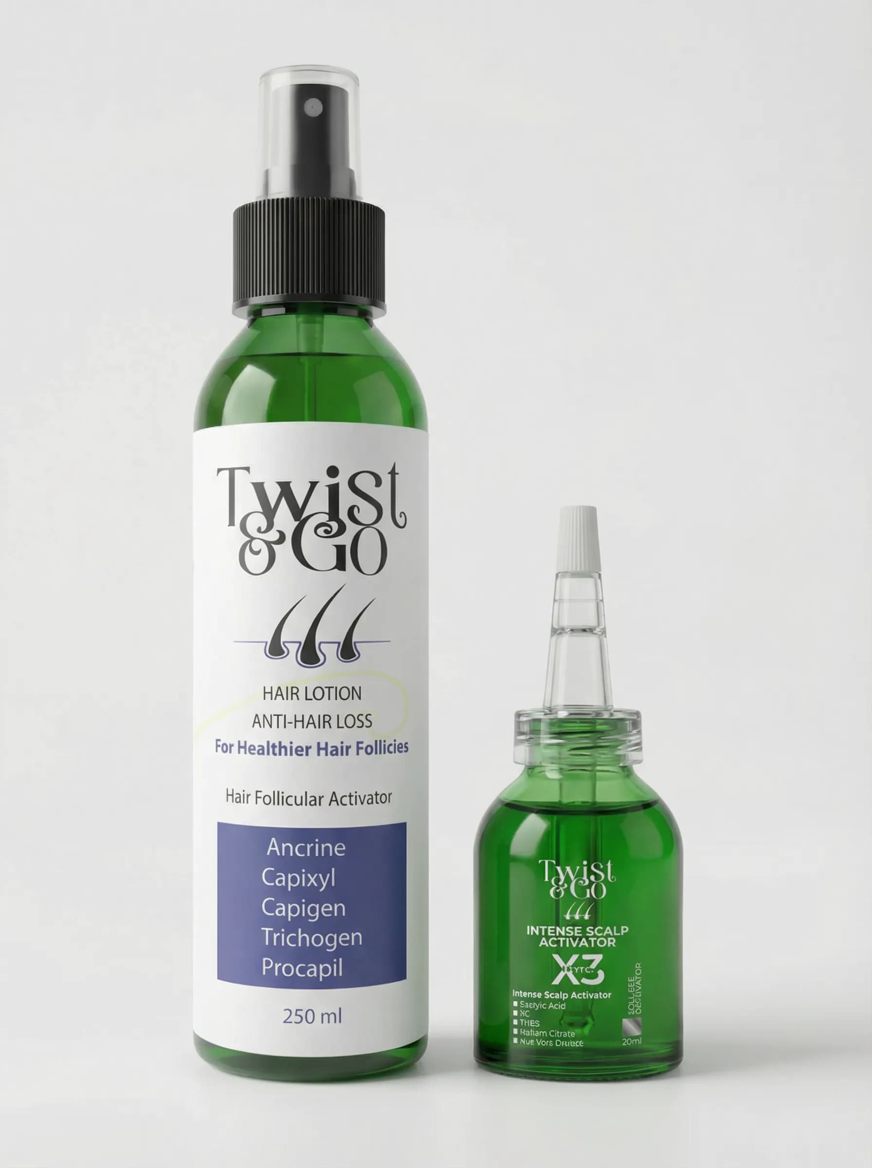 Twist & Go روتين تنشيط فروة الرأس وعلاج التساقط الكامل