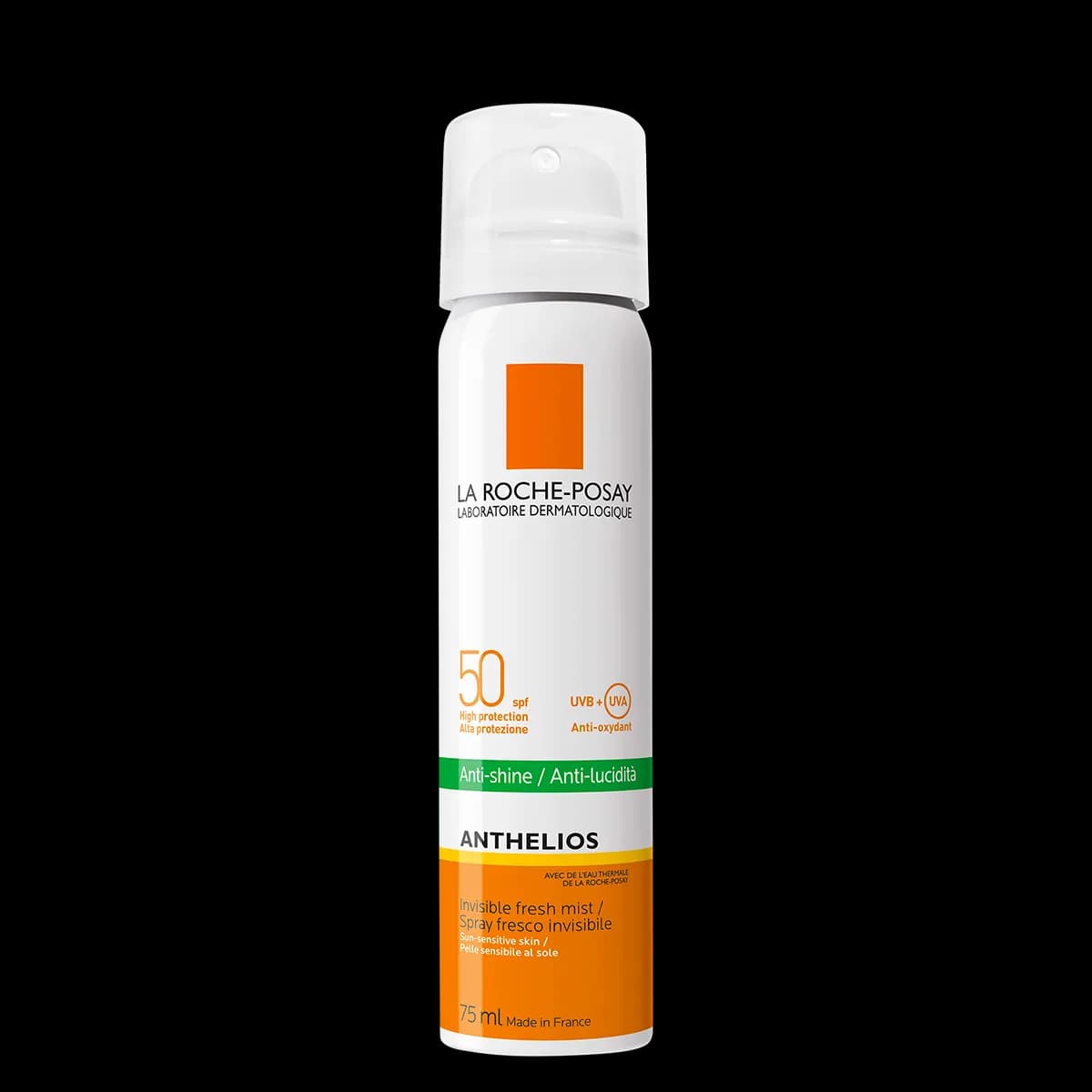 La Roche-Posay أنثيليوس﻿﻿بخاخ منعش مضاد للمعان مع عامل حماية SPF50 - 75ml