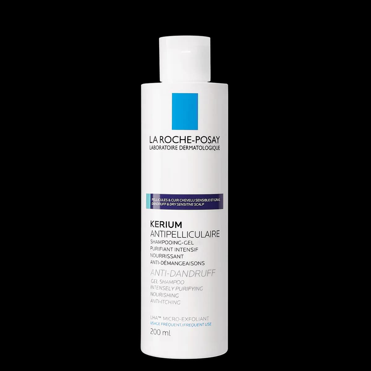 La Roche-Posay ﻿﻿كيريوم لفروة الرأس الدهنية والحساسة المصابة بالقشرة - 200ml