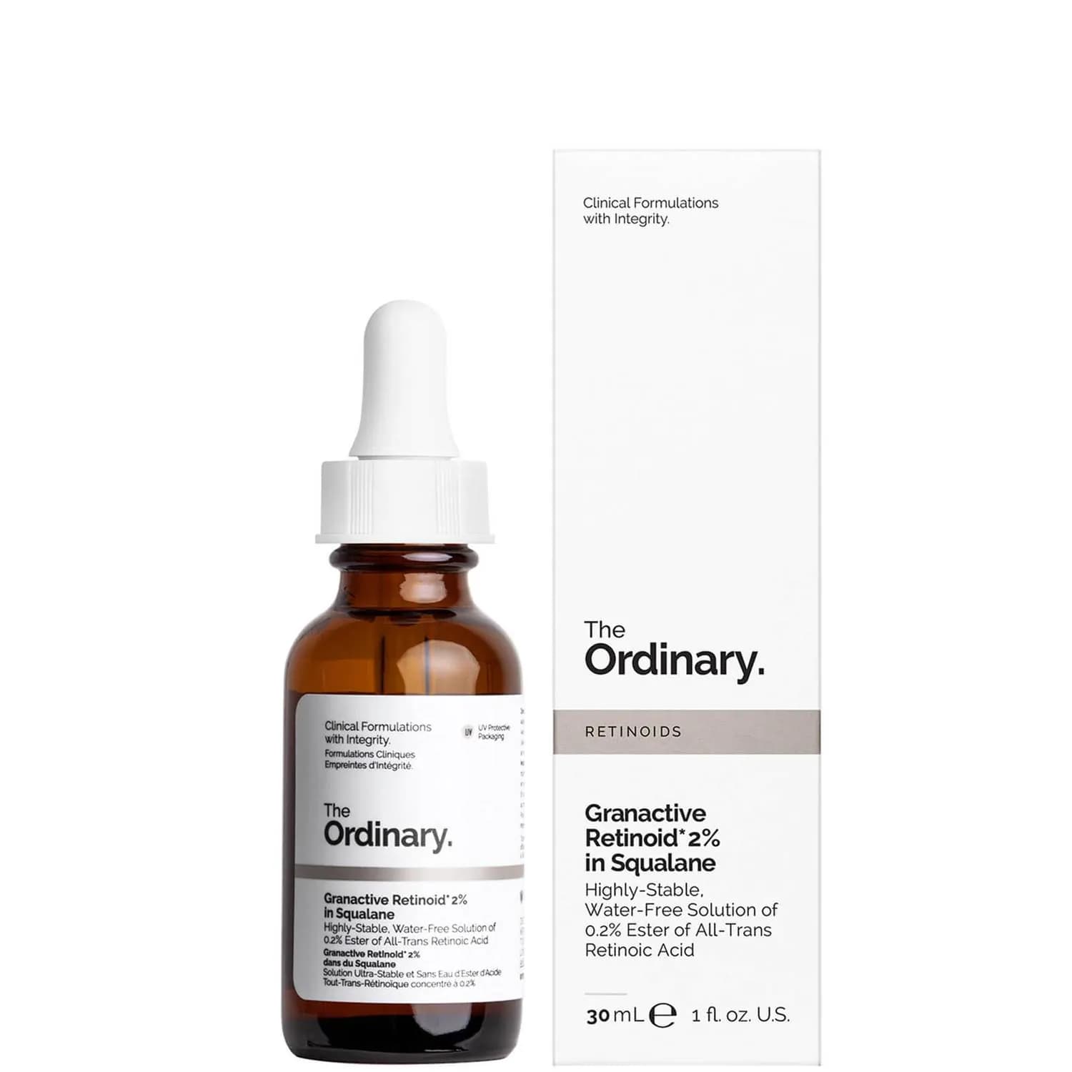 The Ordinary الرتينول النشط 2% في السكوالين 50ml, 100 ml, 250ml The Ordinary 1+1 لا يوجد لون لا يوجد رائحة