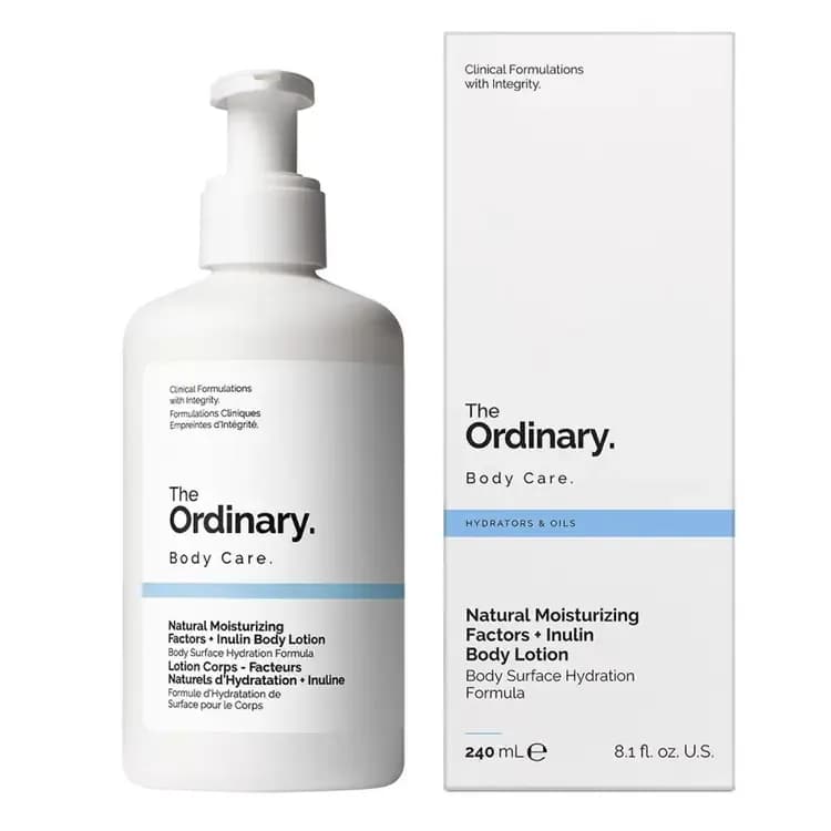 The Ordinary مفيدات الرطوبة الطبيعية + إنولين لوشن الجسم